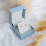 Dew Flower Pearl Stud Earrings