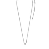 Ti Sento Petite Solitaire Claw Set CZ Pendant Necklace