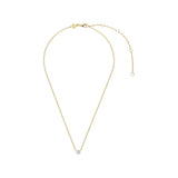 Ti Sento Classic Zirconia Solitaire Necklace Golden