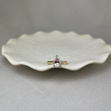 9ct Yellow Gold Morganite Solitaire Pear Shape Cocktail Ring