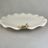 9ct Yellow Gold Morganite Solitaire Pear Shape Cocktail Ring