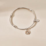 Clogau Forever Yours Silver Topaz Heart Affinity Bracelet