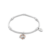 Clogau Forever Yours Silver Topaz Heart Affinity Bracelet