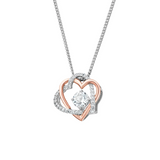 Clogau Forever Yours Silver Topaz Heart Pendant