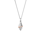 Clogau Nature's Wonder Silver Topaz Seashell Necklace