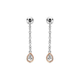 Clogau® Celebration Sterling Silver Drop Earring Backs with Swarovski® Zirconia