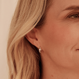 Clogau Celebration Silver Topaz Huggie Hoop Earrings