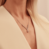 Clogau Celebration Silver Topaz Drop Necklace