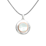 Clogau Christmas Celebration Silver Mother of Pearl Topaz Pendant