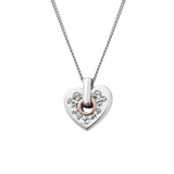 Clogau Cariad Silver Topaz Sparkle Heart Pendant