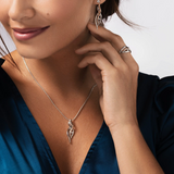 Clogau Sterling Silver Topaz Waterfall Pendant
