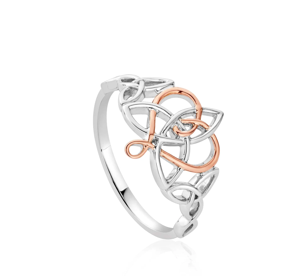 Clogau Gold Sterling Silver Fairies of the Mine Ring