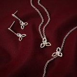 Clogau® Christmas Sterling Silver Holly Drop Earrings with Swarovski® Zirconia