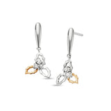 Clogau® Christmas Sterling Silver Holly Drop Earrings with Swarovski® Zirconia