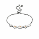 Clogau Sterling Silver Nature's Wonder Forget Me Not Adjustable Bracelet