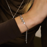 Clogau Sterling Silver Nature's Wonder Forget Me Not Adjustable Bracelet