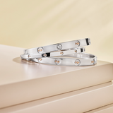 Clogau Insignia Silver Slim Bangle