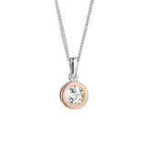 Clogau Celebration Silver Topaz Solitaire Pendant