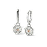 Clogau Gold Sterling Silver Nos Da White Topaz Drop Earrings