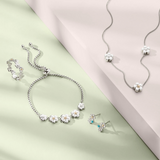 Clogau Gold Sterling Silver Blue Topaz Forget Me Not Stud Earrings