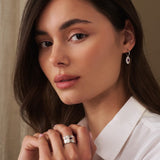 Clogau Royal Clogau Silver Sapphire Diana Drop Earrings