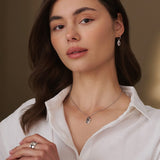 Clogau Royal Clogau Silver Sapphire Diana Drop Earrings