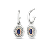 Clogau Royal Clogau Silver Sapphire Diana Drop Earrings
