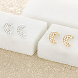 Scream Pretty Crescent Moon Stud Earrings