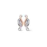 Clogau Past Present Future Silver Topaz Stud Earrings