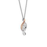 Clogau Past Present Future Silver Topaz Pendant