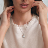 Clogau Paw Prints Silver Topaz Pendant