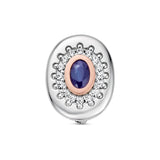 Royal Clogau® Sterling Silver Diana Brooch with Sapphire & Swarovski® Zirconia