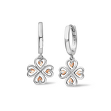 Clogau Tree of Life Silver Heart Hoop Earrings