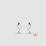 Kit Heath Entwine Twine Twist Stud Earrings