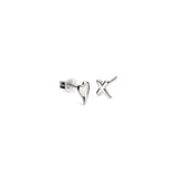 Kit Heath Desire Kiss Mismatch Stud Earrings