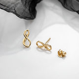 Kit Heath Infinity Golden Mini Stud Earrings