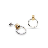 Kit Heath Bevel Unity Golden Stud Earrings