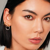 Kit Heath Bevel Unity Golden Drop Stud Earrings