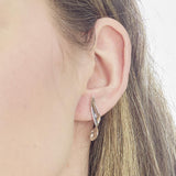 Kit Heath Serenity Curve Long Stud Earrings