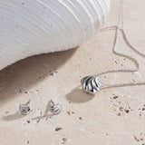 Kit Heath Océane Shell Echo Petite Rounded Stud Earrings