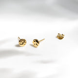 Kit Heath Mirage Reflect Golden Round Disc Stud Earrings