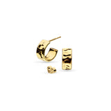 Kit Heath Mirage Reflect Golden Semi Hoop Earrings