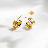 Kit Heath Mirage Reflect Golden Semi Hoop Earrings