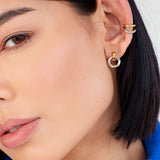 Kit Heath Bevel Cirque Link Stud Earrings