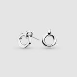 Kit Heath Bevel Cirque Link Stud Earrings