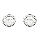 Dew Celtic Claddagh Melvina Stud Earrings