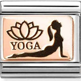 Nomination Classic Rose Gold Yoga Lotus Charm
