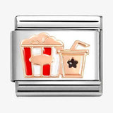 Nomination Classic Rose Gold Enamel Cinema Popcorn Charm