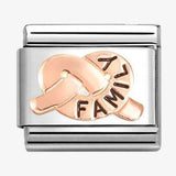 Nomination Classic Rose Gold Enamel Family Knot Charm