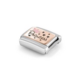 Nomination Classic Rose Gold Enamel Pink Princess Crown Charm